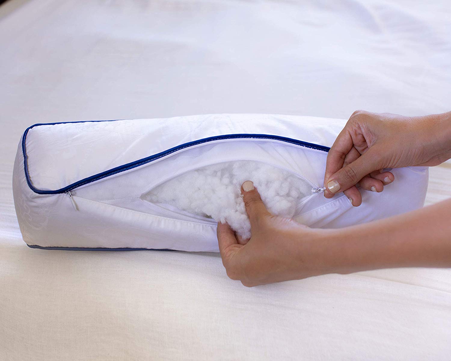 Adjustable Cervical Neck Roll Bolster Pillow, Better Than Memory Foam Pillow,  Neck Pillow for Sleeping, Cervical Cylinder Pillow for Spine Back, Neck  Pain, Travel Pillow Leg Bed Pillow