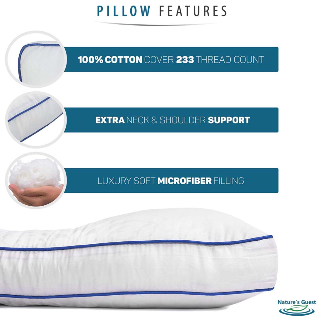 Standard Size Cervical Pillow (Medium Support) - Nature's Guest