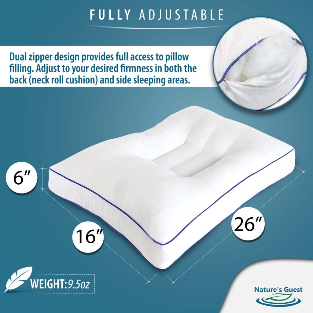 Standard Size Cervical Pillow (Medium Support) Nature's Guest