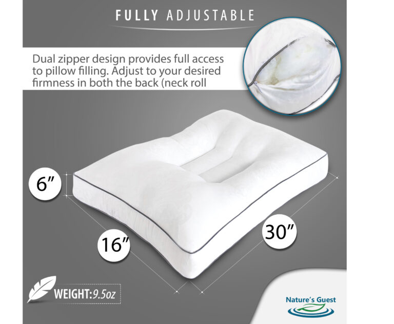 Queen Size Cervical Pillow (Medium Support) Nature's Guest